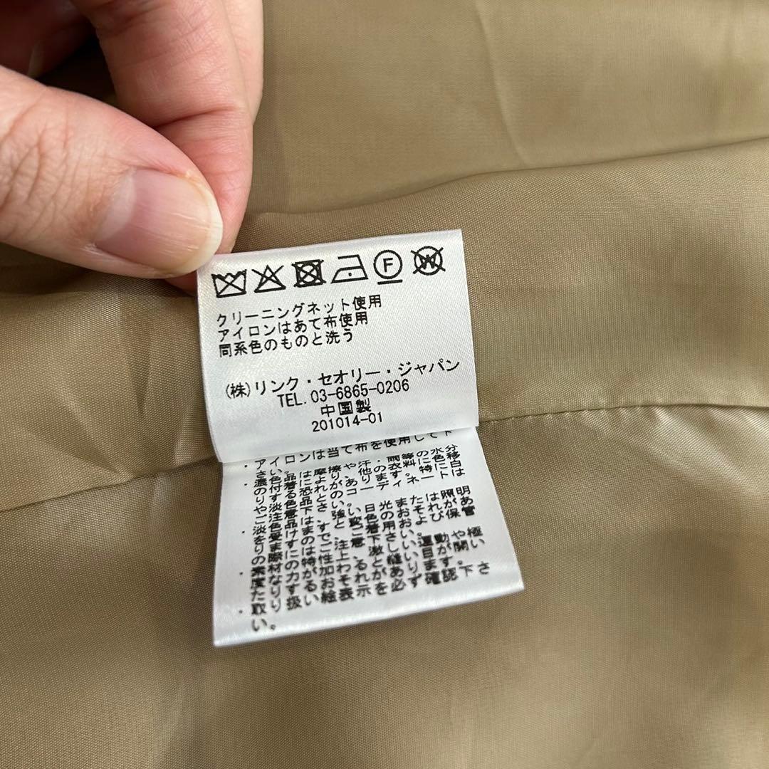 【美品】セオリー ダブルブレスト テーラードロングジャケット サイズ6