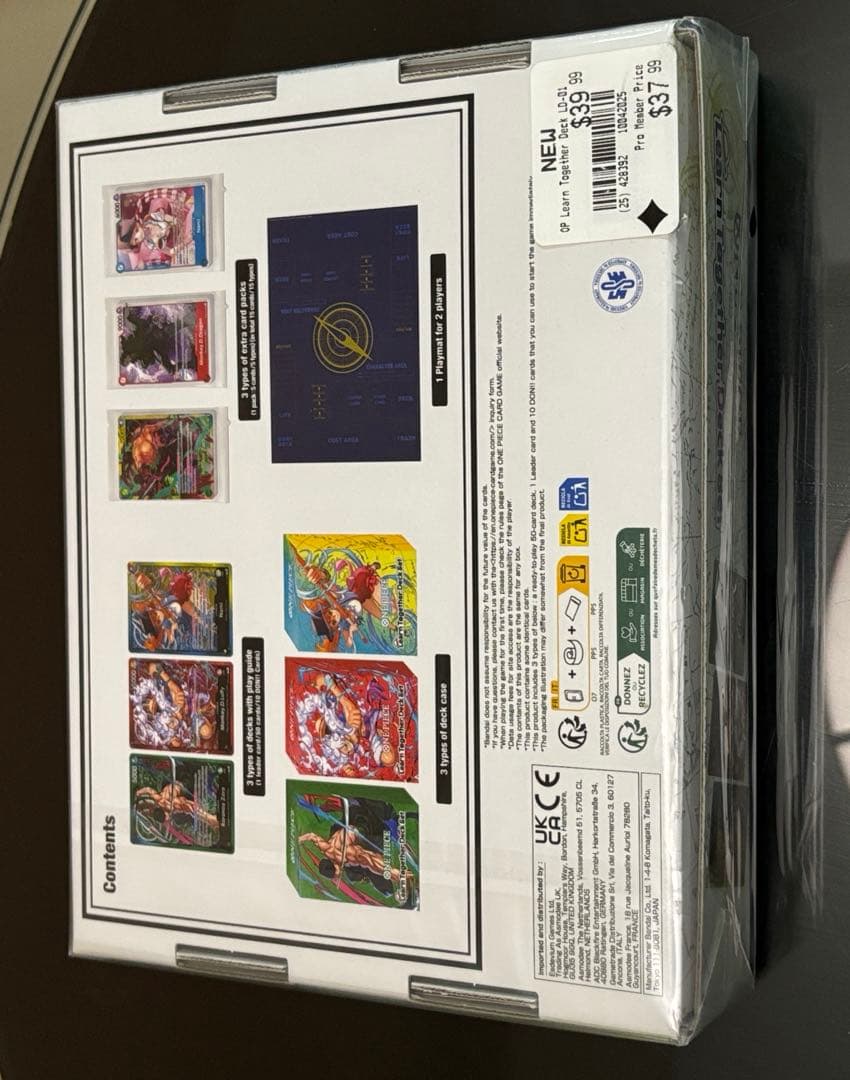 ワンピース カードゲーム Learn Together Deck Set 4箱