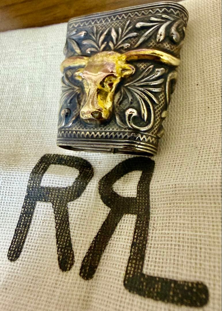 い*ー様 絶版品 RRL ブラス バンダナスライダー　 ☆ ロングホーン➕RRL