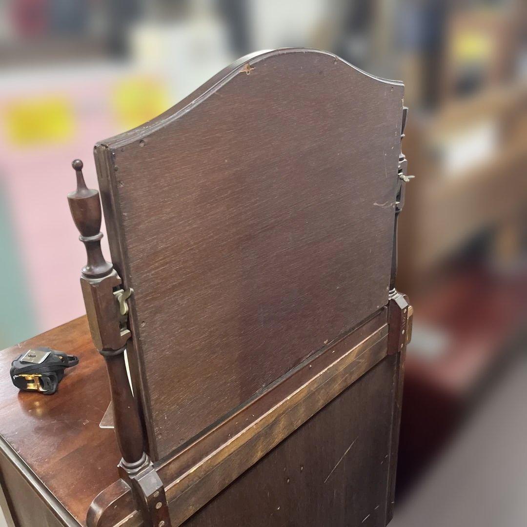 【ヴィンテージ】ミラーキャビネット◆5段収納◇マイナスビス留め◆程度良好