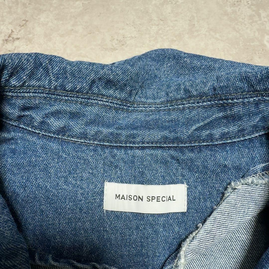メゾンスペシャル　MAISON SPECIAL デニムテーラードジャケット　美品