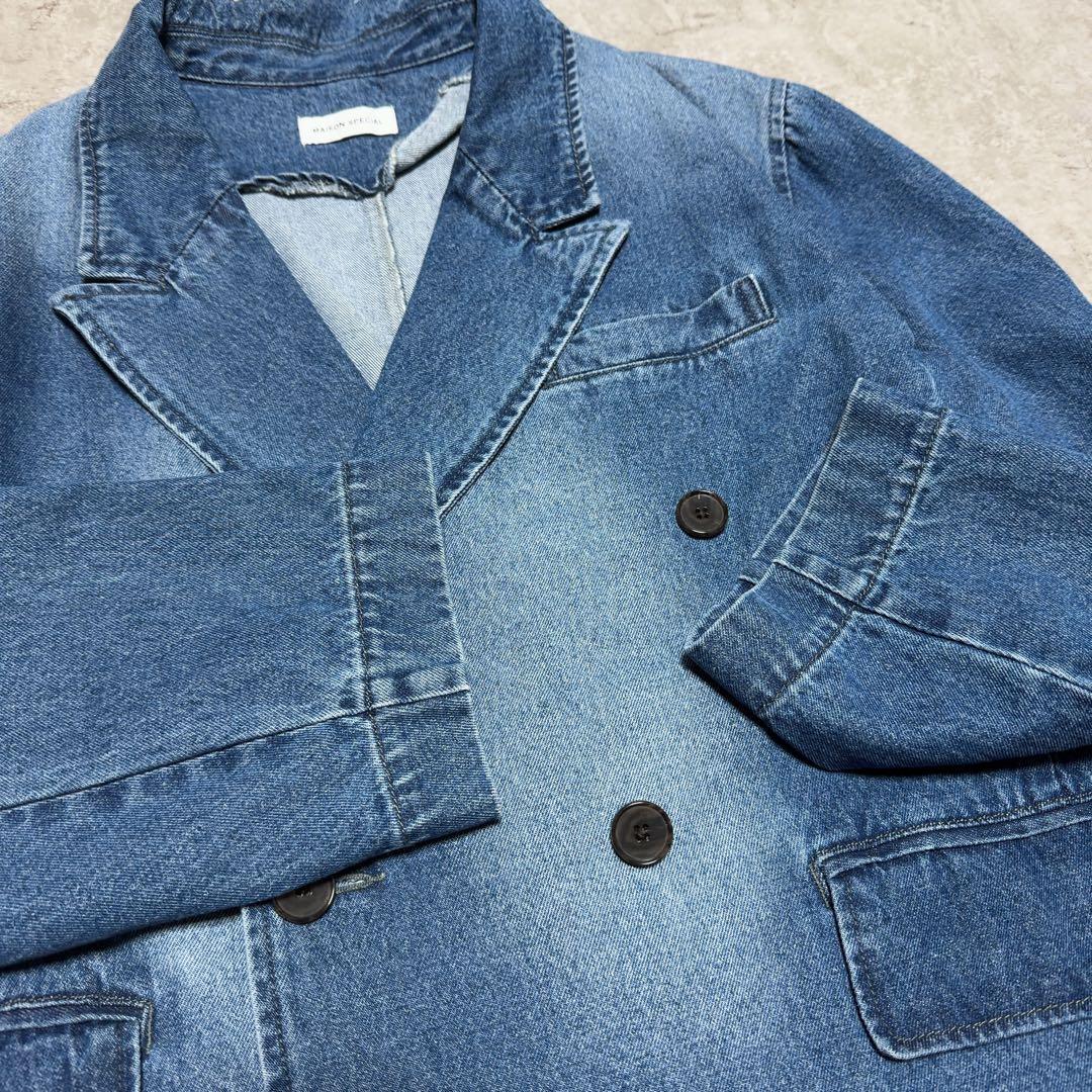 メゾンスペシャル　MAISON SPECIAL デニムテーラードジャケット　美品