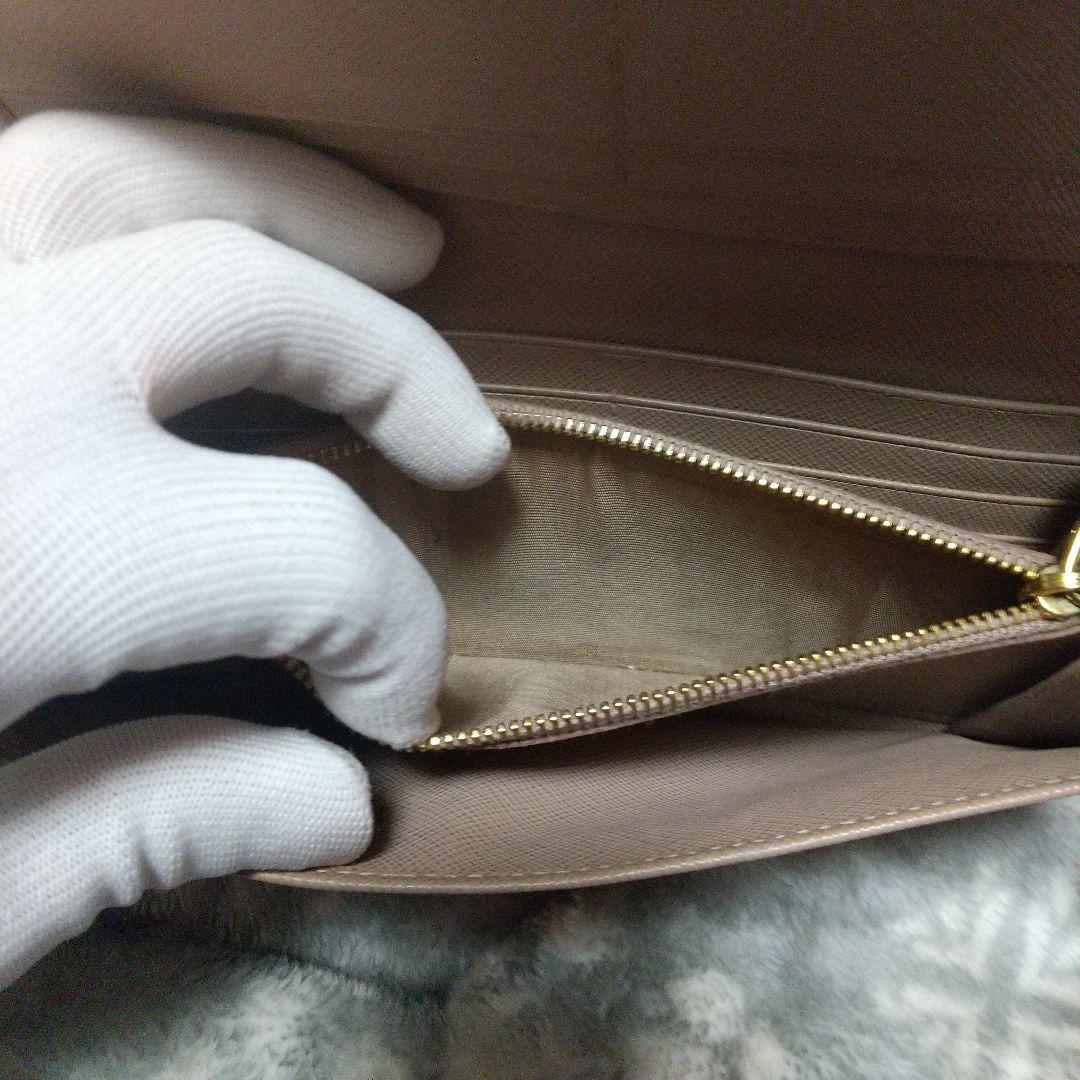 PRADA サフィアーノベージュ 長財布 カードケース付き