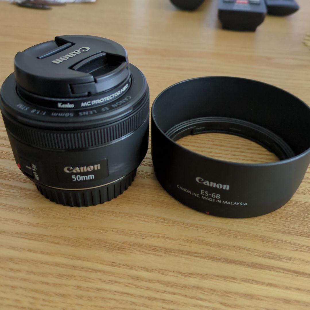 Canon EF 50mm f/1.8 STM + ES-68レンズフード+α