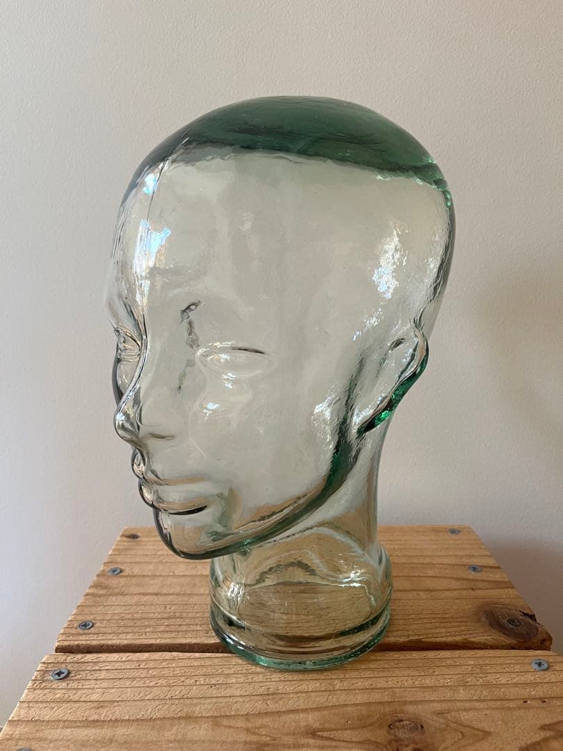 ガラス　顔　トルソー　ヴィンテージ