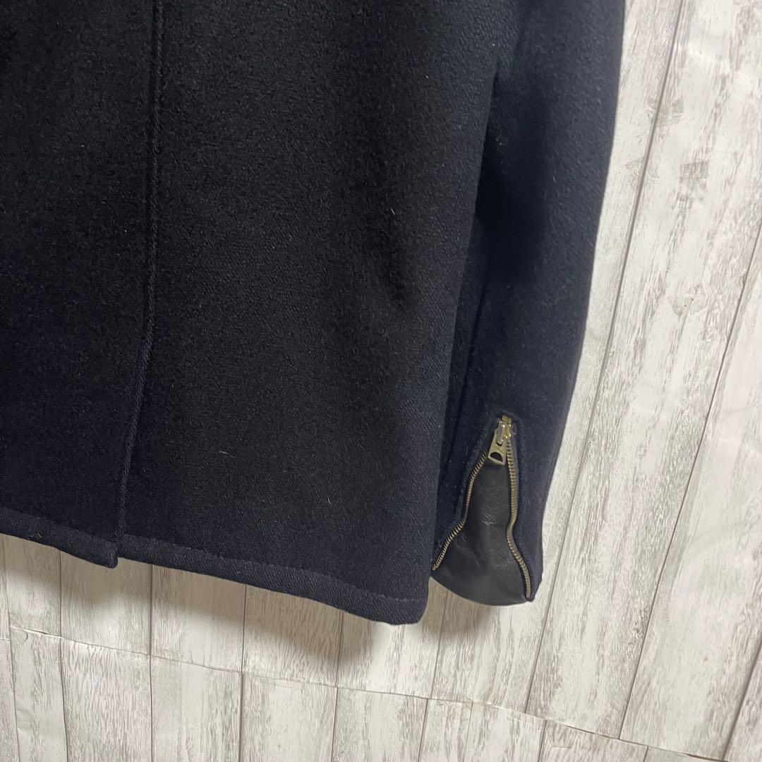 ぽんすけSchott 769 ウールPコート フロントジップ米国製