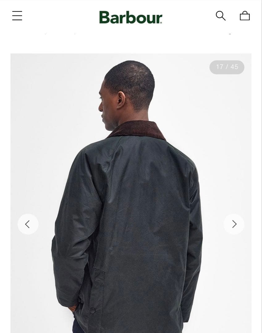 Barbour バブアー ビデイル ワックスジャケット レギュラーフィット