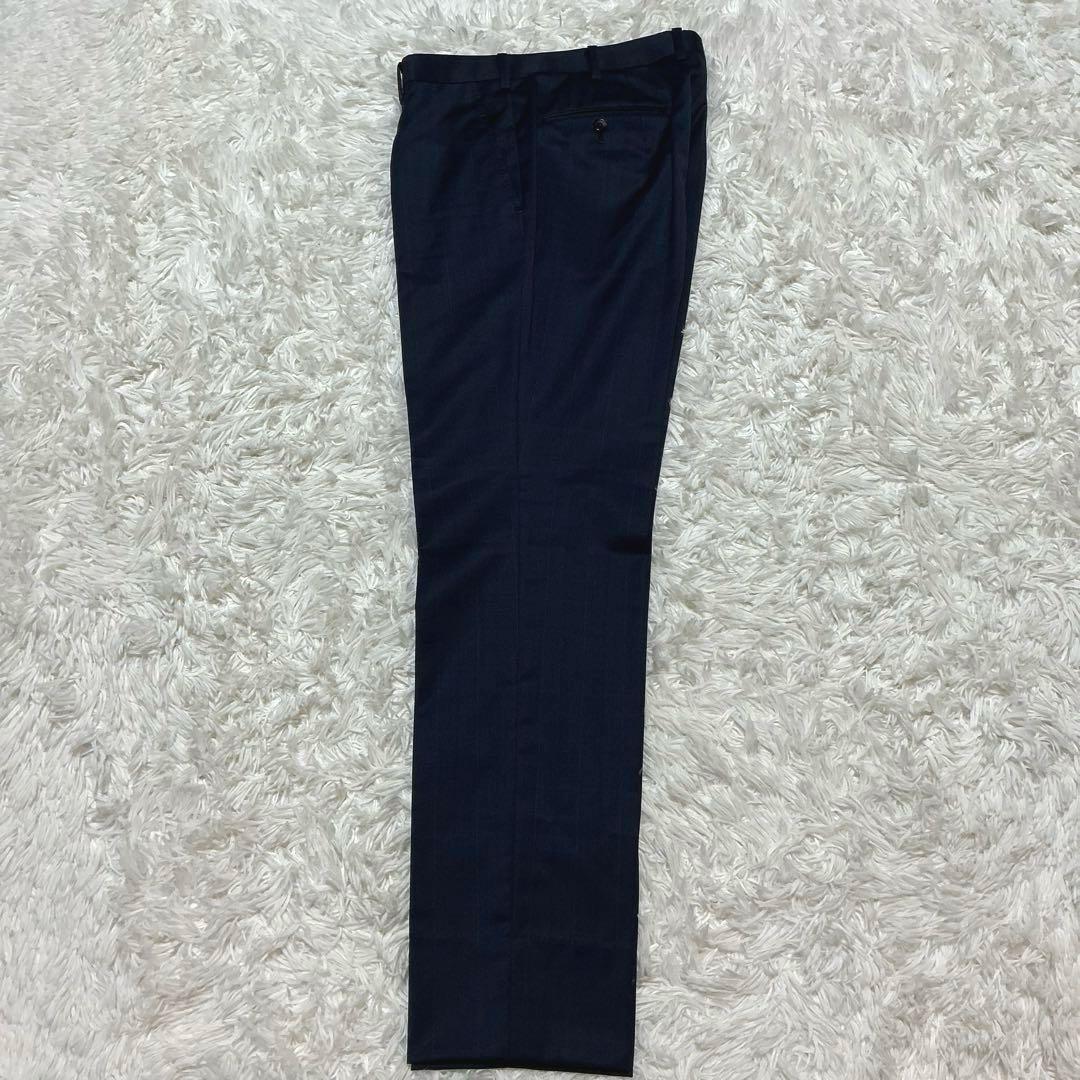 極美品⭐︎コムサメン スリーピーススーツ チェルッティ ウィンドウペン 紺 L