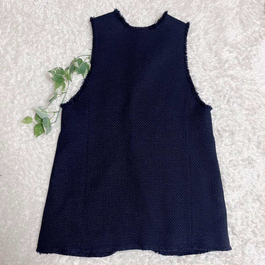 IENA ＆NAVY 2way ツィードベスト 2023SS 美品 ツイード