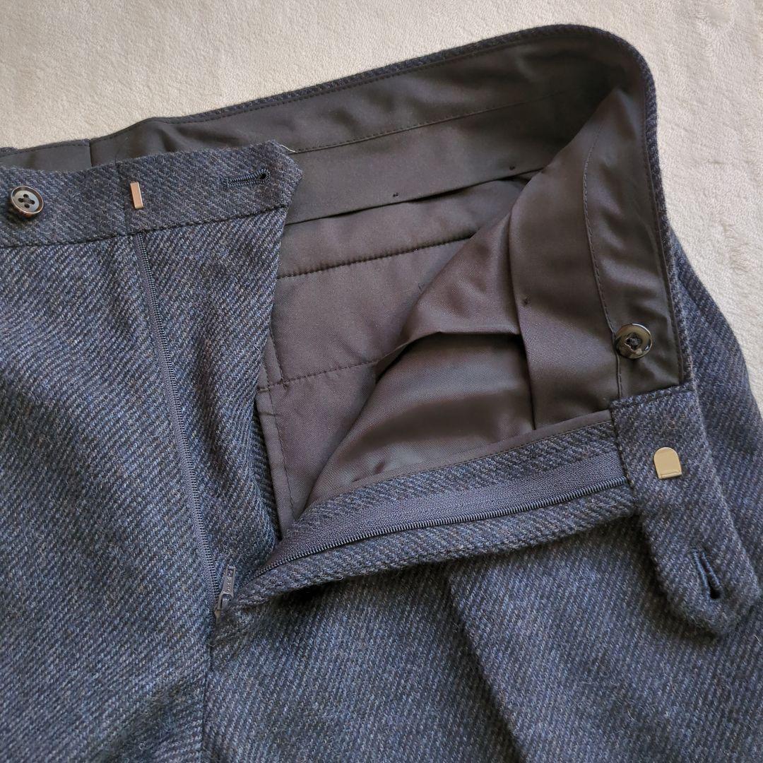 【Tradmen Collection】 ネイビー ビジネススーツ ウール混紡