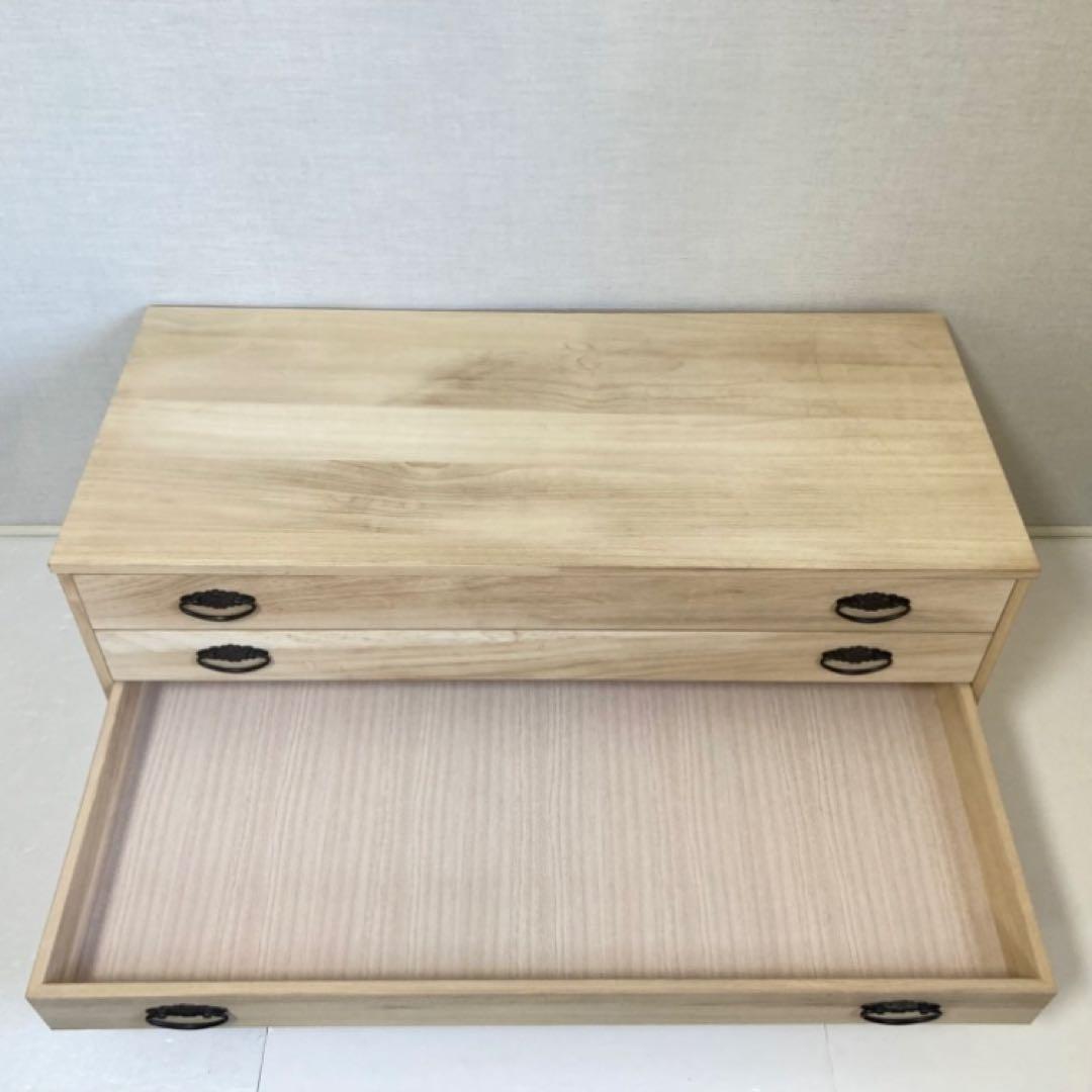 桐 引き出し 箪笥 衣装 ケース チェスト ４段 収納 和風 着物 衣類 木製