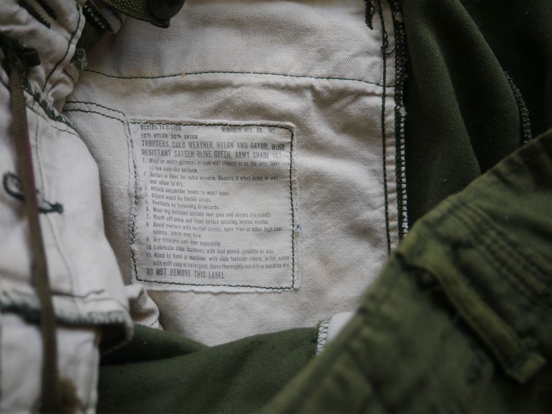 美品 US ARMY M65 field pants 70s カーゴパンツ 実物