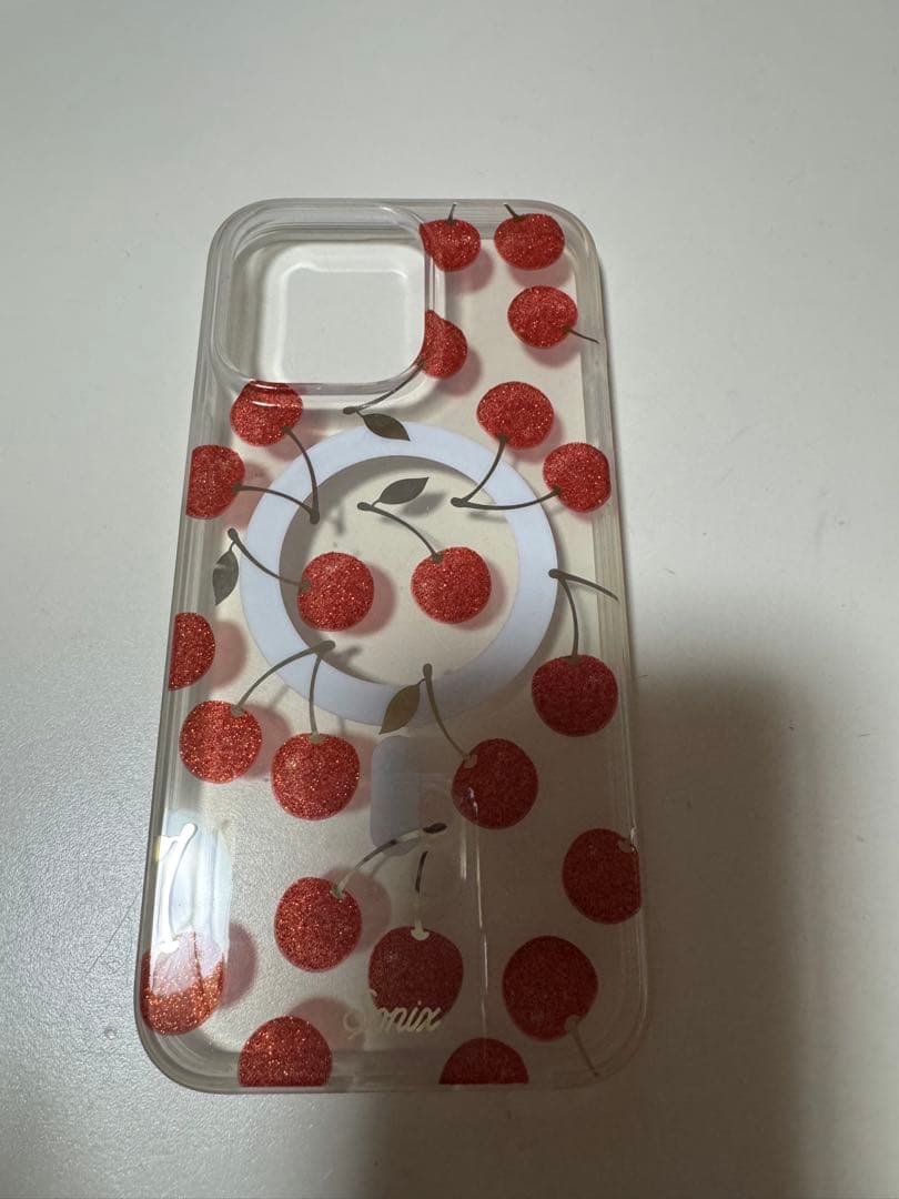 チェリーグリッター MagSafe対応ソフトケース iPhone15promax