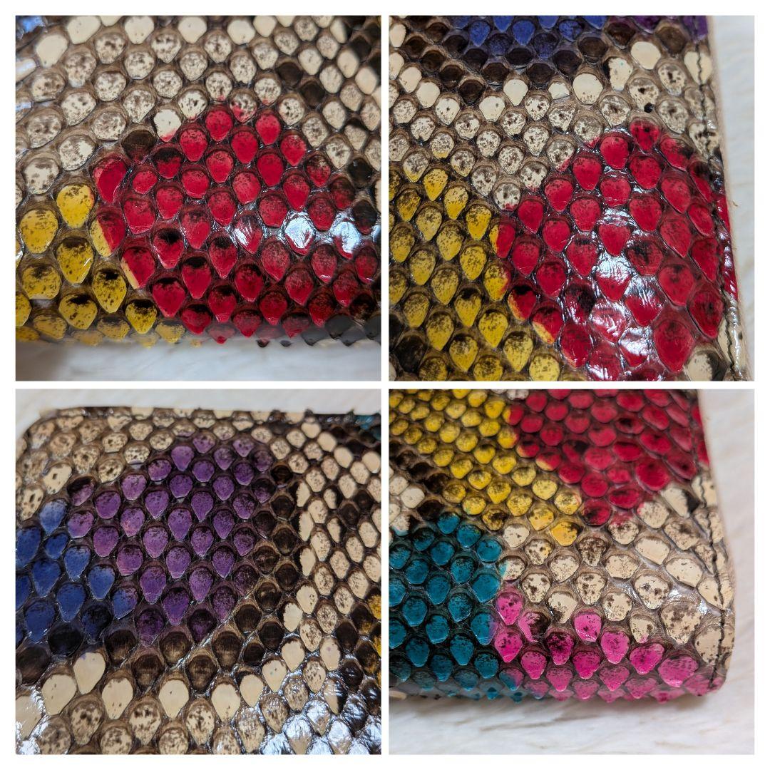 希少✨️美品 グッチ 長財布 パイソン GGマーモント ラウンドジップ 箱あり