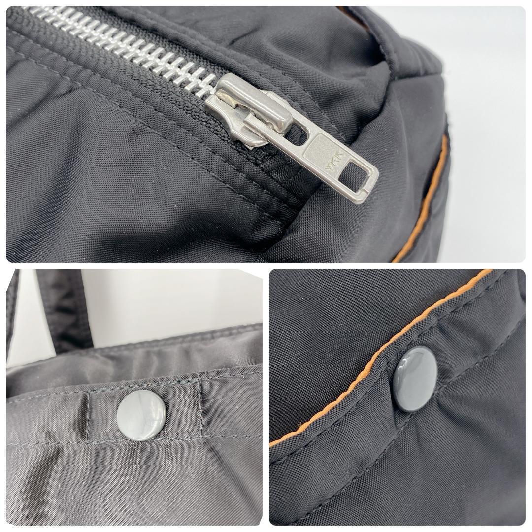 極美品 ポーター タンカー ミニボストン ドラム ロゴ綺麗