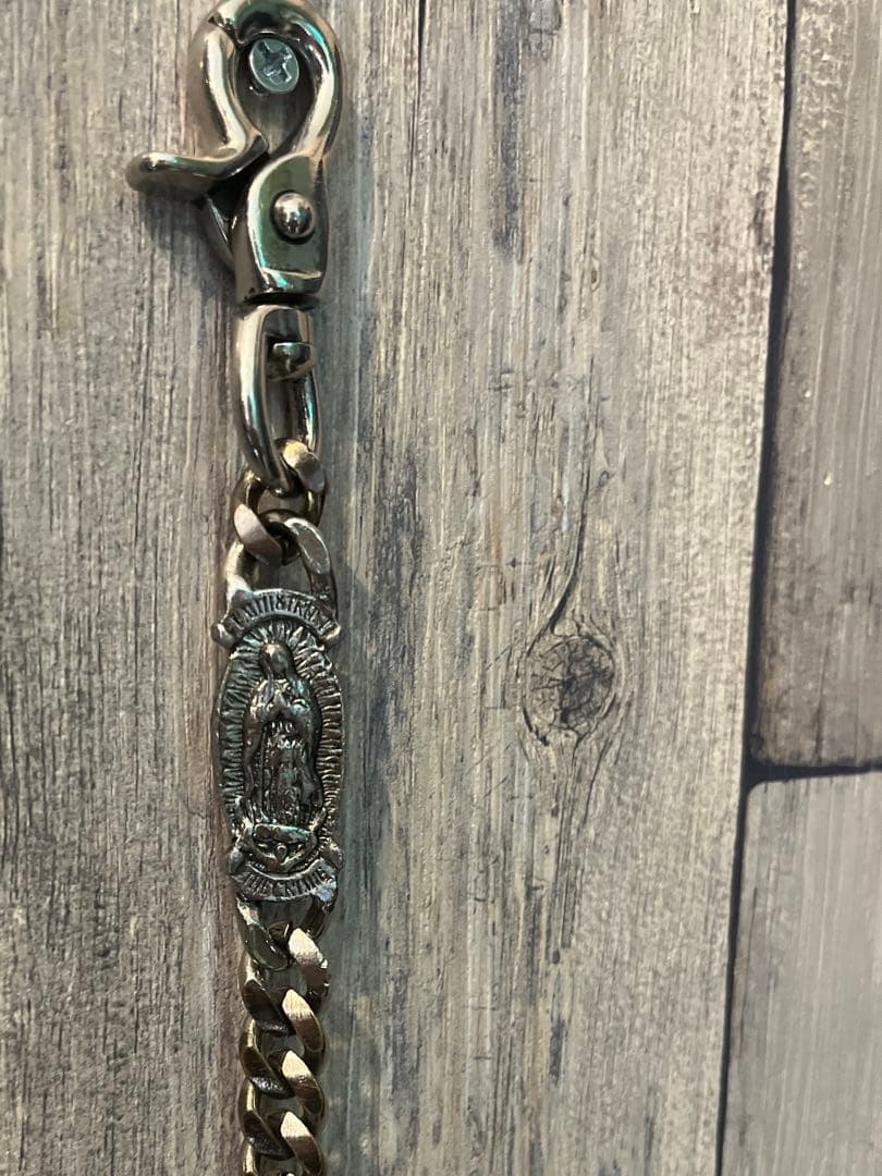 6a01_希少 CRIMIE マリア ウォレットチェーン 肉厚 51cm