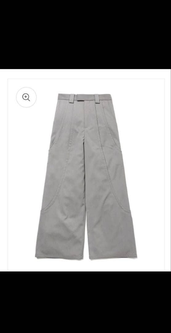 パンツ GOAT ESSENCE TUCK WIDE PANTS gray size2