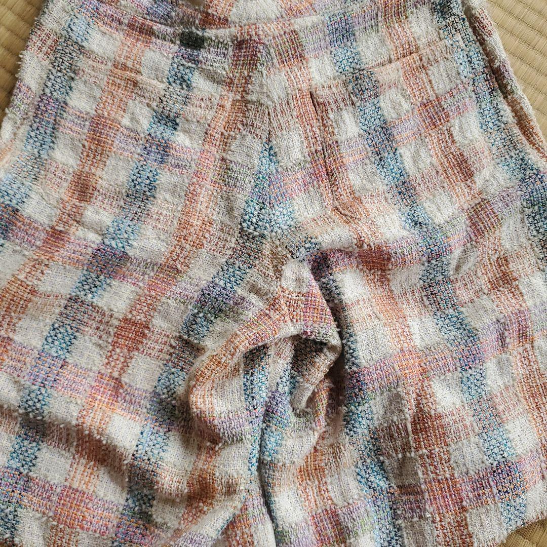 CHANEL チェック柄 ショートパンツ 34