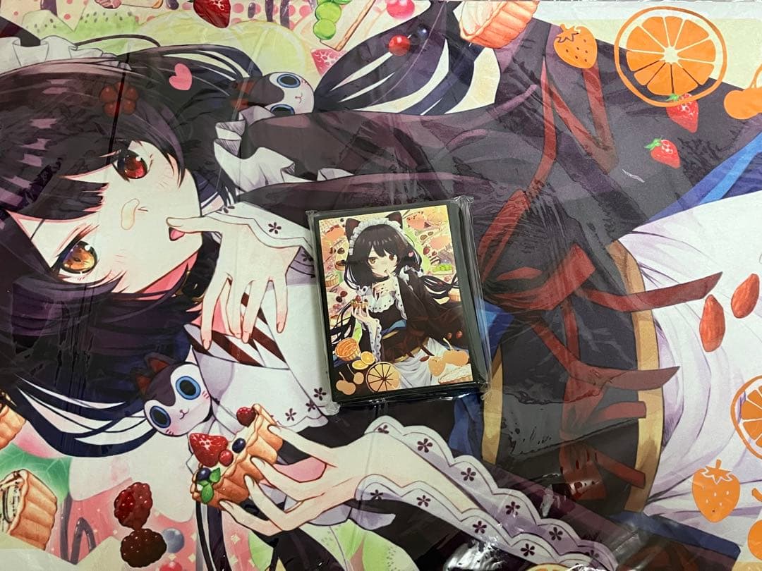 ミッドナイトブルー　スリーブ　プレイマット　にじさんじ　戌亥とこ　m18