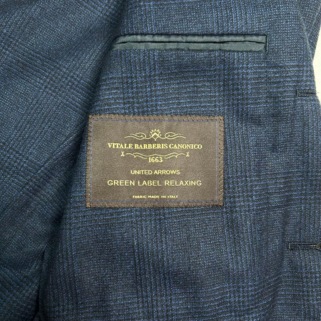 グリーンレーベルリラクシング　カノニコ　アンコン仕立て　セットアップ　チェック柄