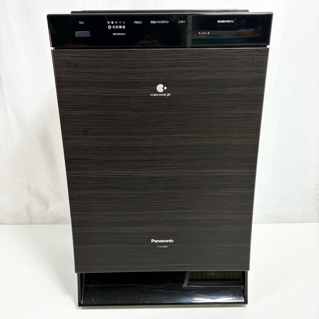 Panasonic 加湿空気清浄機 F-VC70XR 人気モデル 木目調パネル