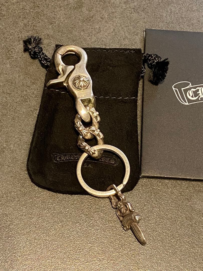 【インボイス付】クロムハーツ エクストラファンシーリンク キーチェーン ショート