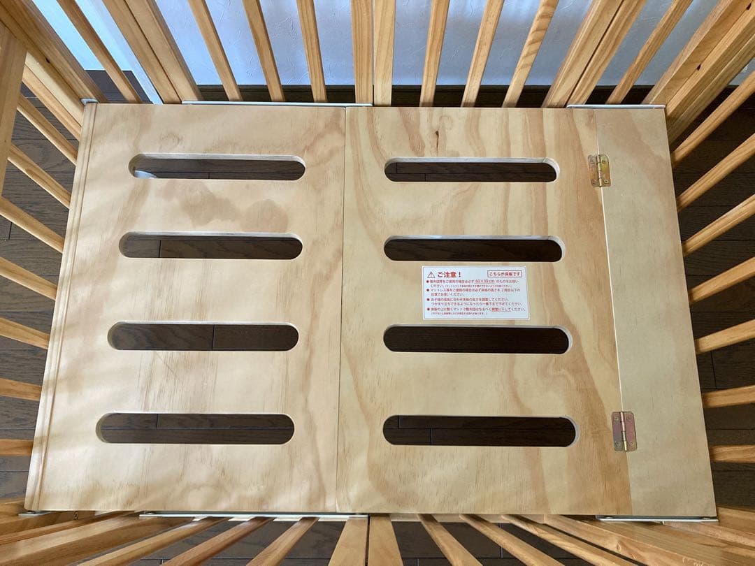 [のっちゃん]大和屋パタンIIミニベビーベット　＊布団あり　＊引き渡し可