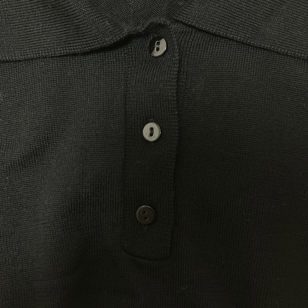 美品✨gypsohila ジプソフィア ニットポロ 2024AW ブラック