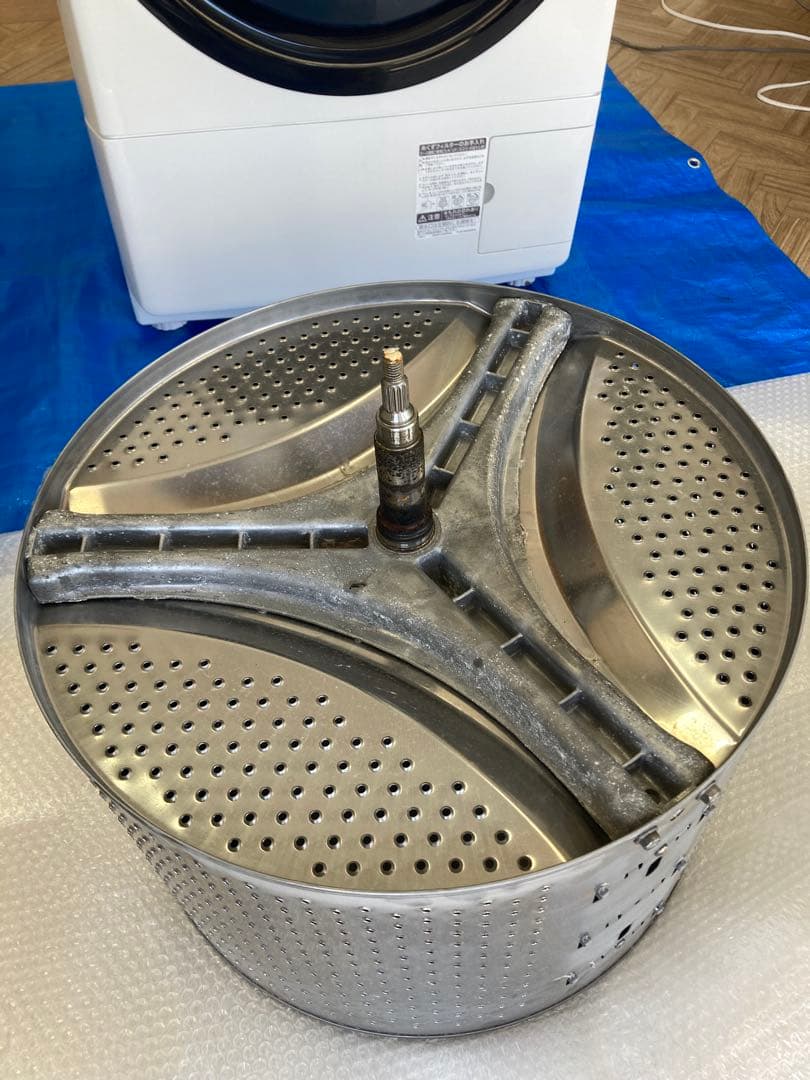 SHARP ドラム式洗濯機 本体 ホワイトES-S7E-WR