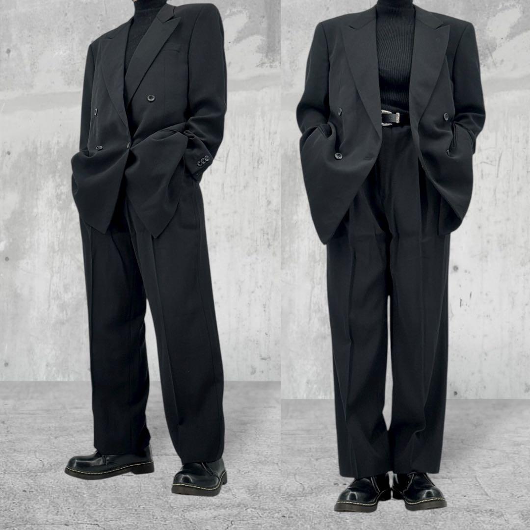 【高級】ARMANI アルマーニ　スーツ　セットアップ　ダブルジャケット　90s