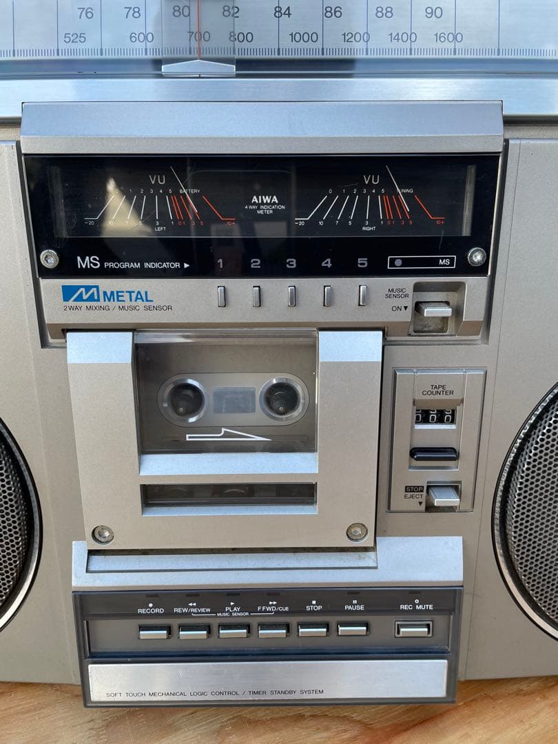 【ジャンク】AIWA CS75X アイワ ステレオラジオカセットレコーダー