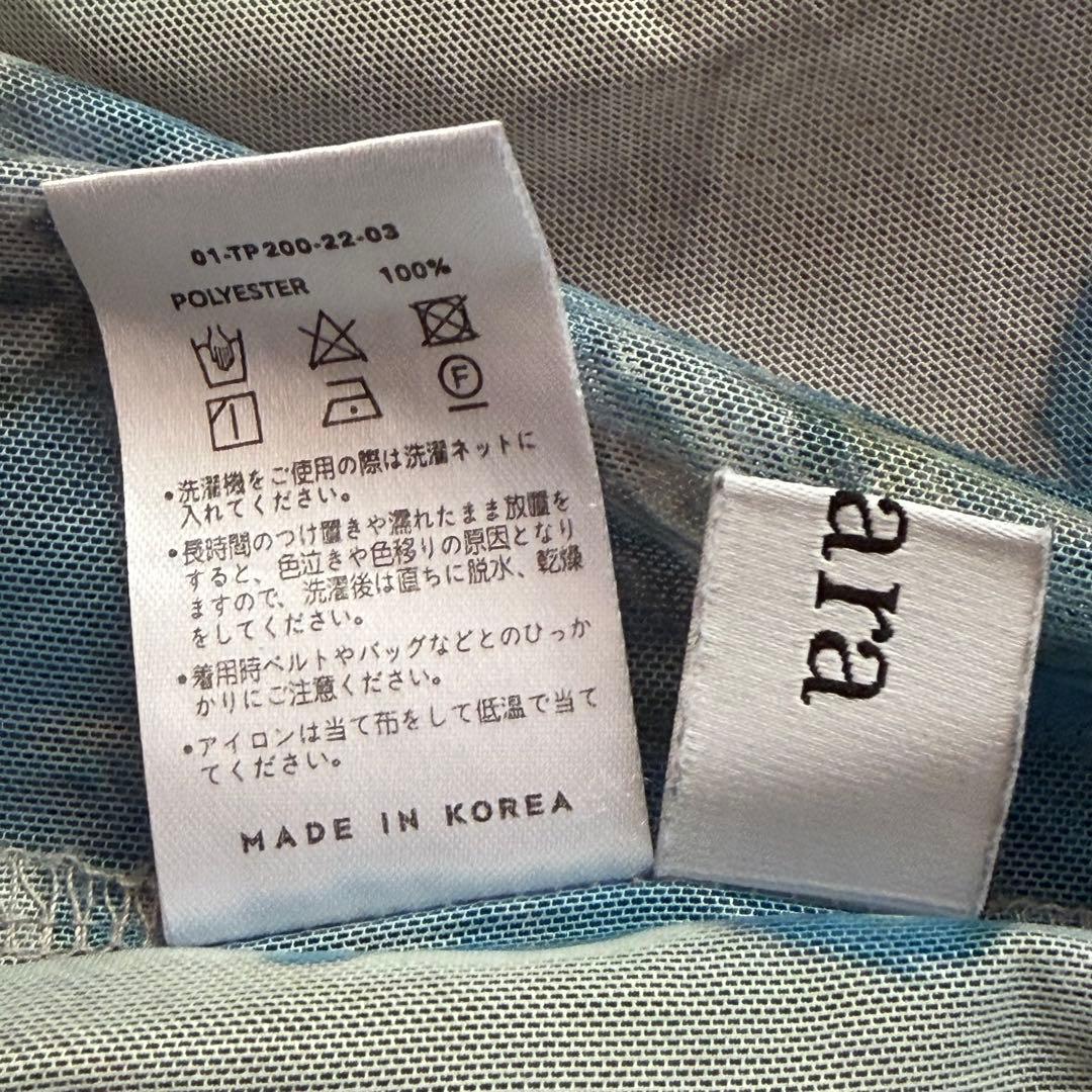 【美品】sahara High Neck Sheer Top 03Irises