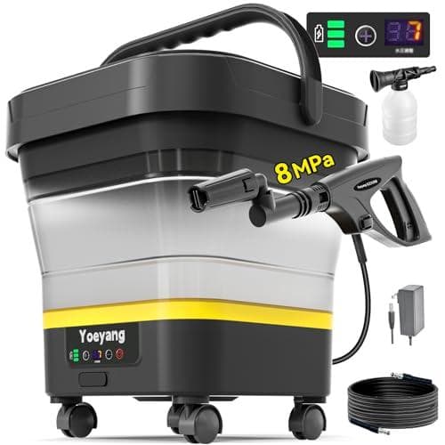 【折りたたみ式で業界最高8MPa・2025年新登場】 高圧洗浄機 コードレスrm