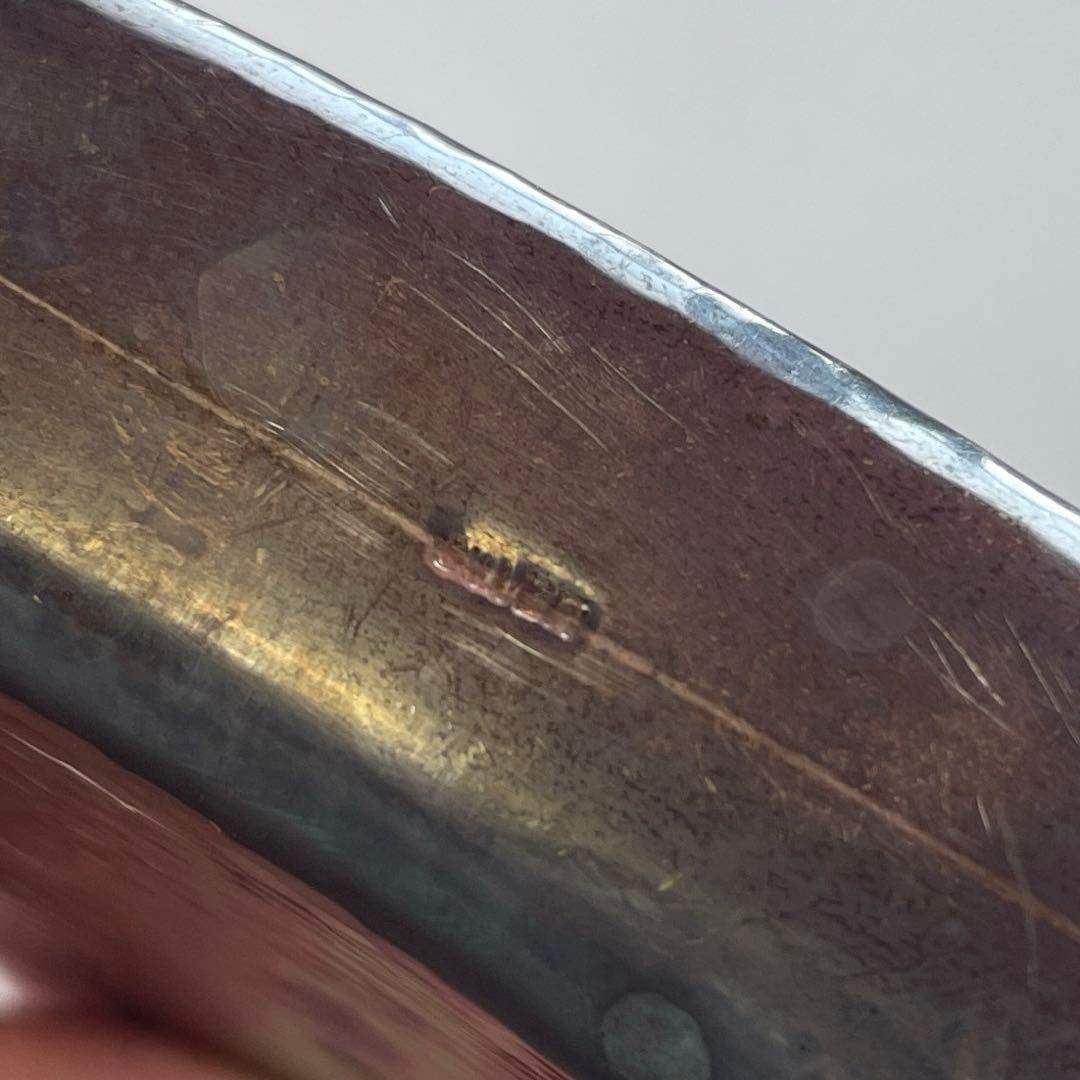 SILVER 刻印 シルバー 銀製 スキットル ウィスキーボトル ハンマード