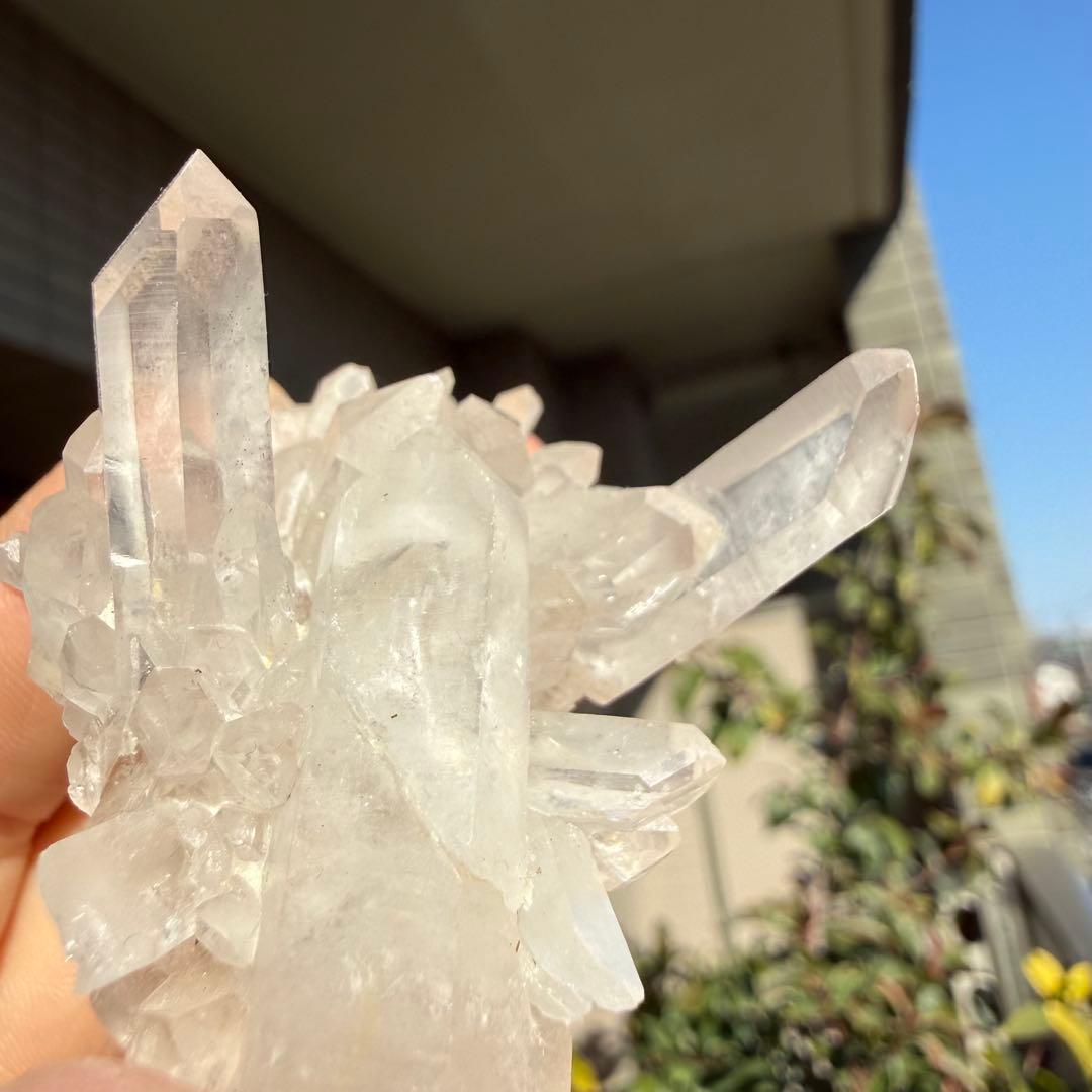 自然色　水晶クラスター モリオン　13個セット　1kg 水晶　原石　自然石c1