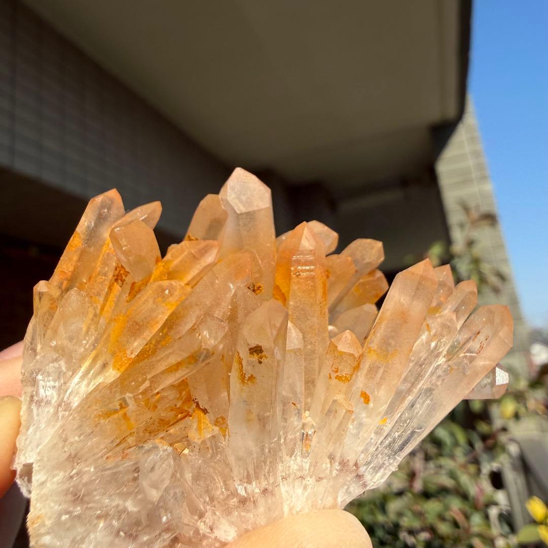 自然色　水晶クラスター モリオン　13個セット　1kg 水晶　原石　自然石c1