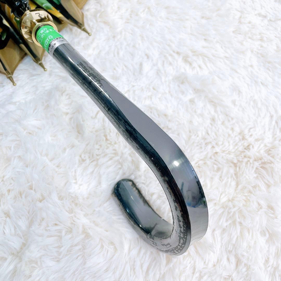 ✨新品未使用✨ イヴサンローラン 長傘 タグ付き 花柄 ブラック イエロー