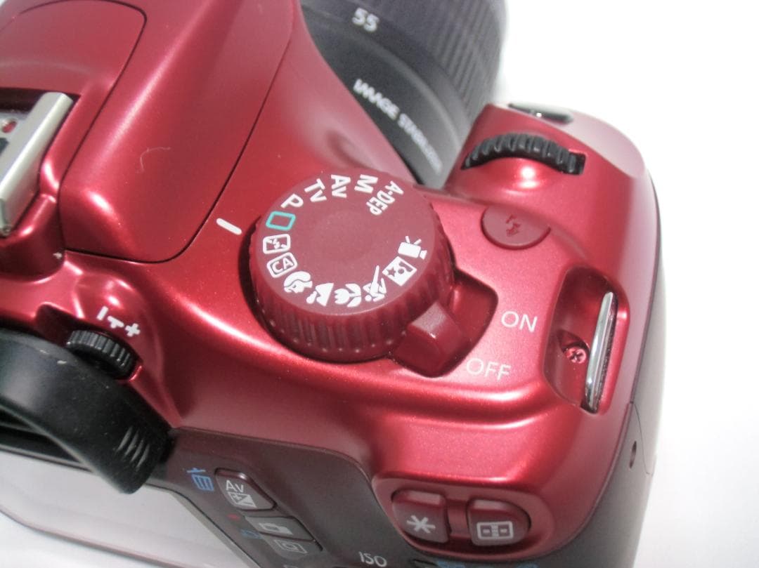 Canon EOS Kiss X50 レッド ダブルズームキット B062