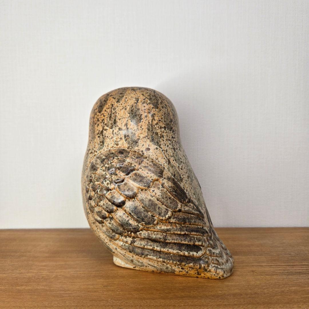 リサラーソン（Lisa Larson）フクロウ 陶器 置物