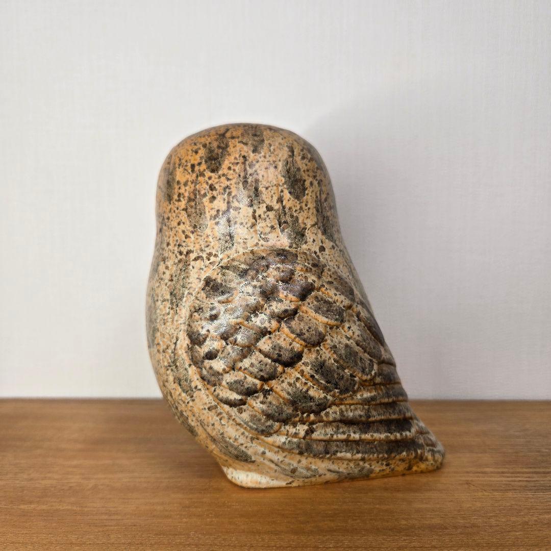 リサラーソン（Lisa Larson）フクロウ 陶器 置物