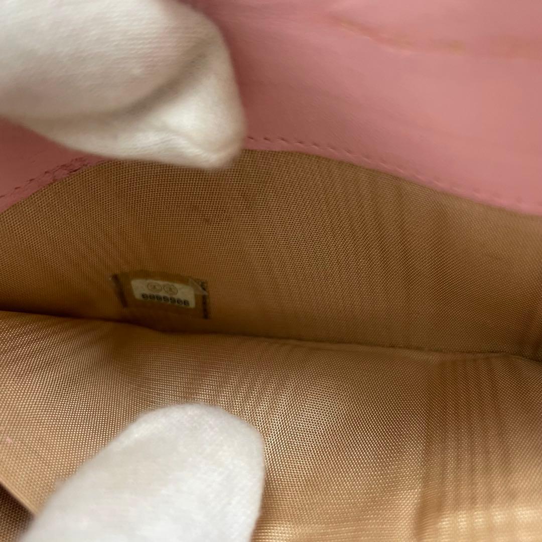 CHANEL シャネル キャビアスキン ラウンドジップ 財布 ピンク