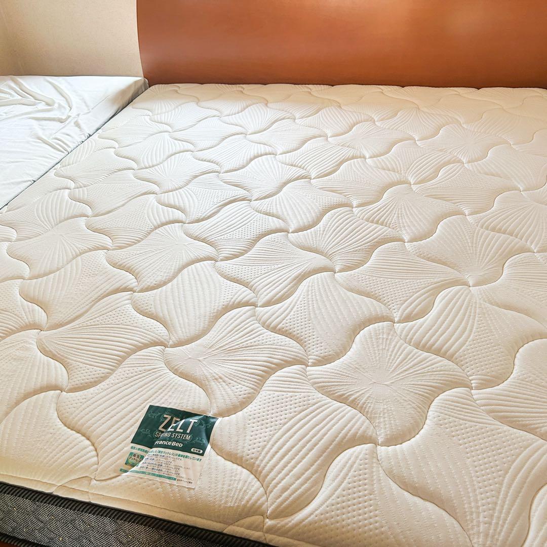 送料込み！美品フランスベッド／スプリングマットレス／クイーン／FranceBed