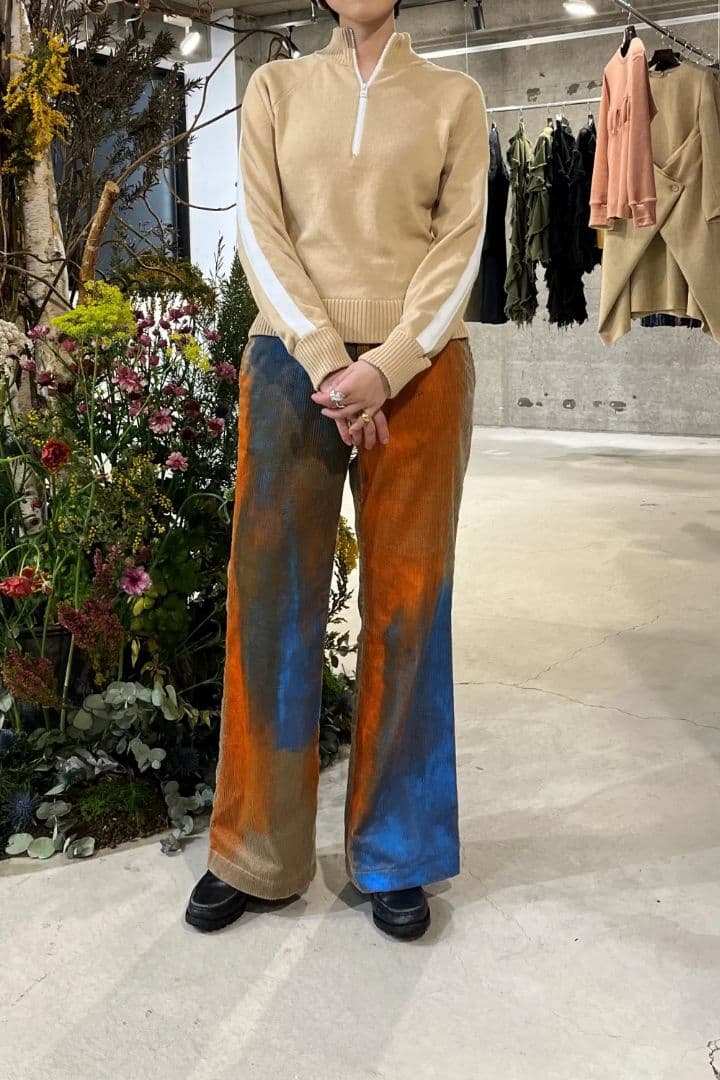 新品タグ　ベルパー　belper コーデュロイフレアパンツ