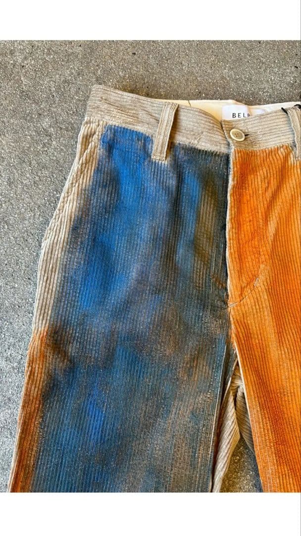 新品タグ　ベルパー　belper コーデュロイフレアパンツ