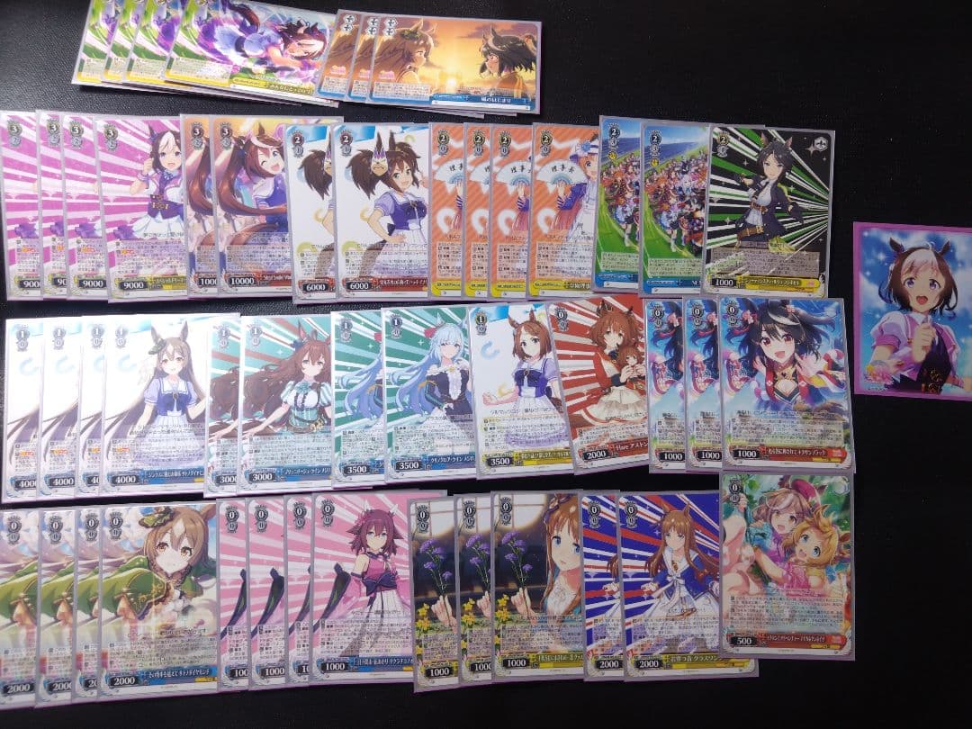 引退品ヴァイスシュヴァルツ ウマ娘デッキ7個+ディズニーデッキ セット