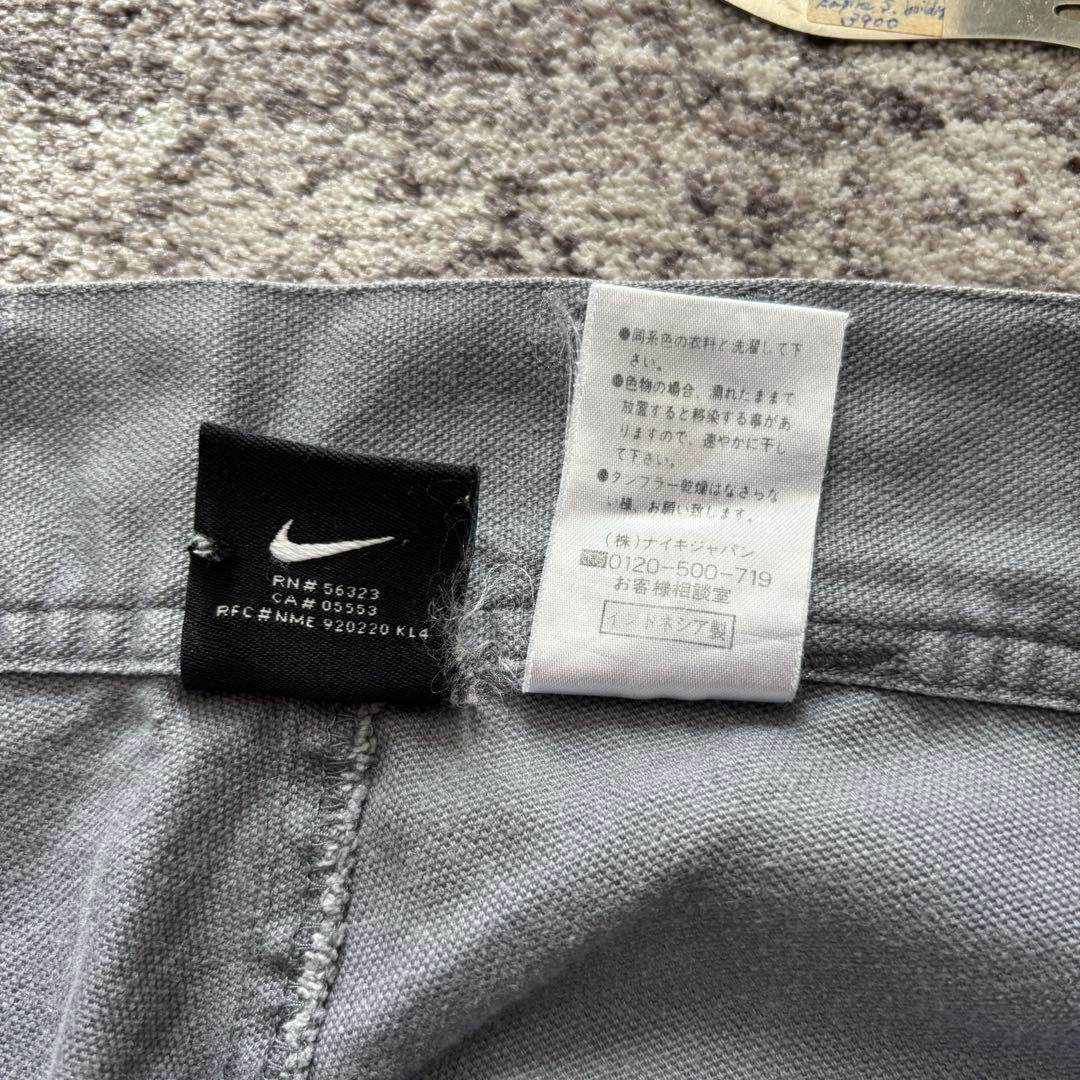 00s nike acg ダック地 ダブルニー ワークパンツ アイスグレー