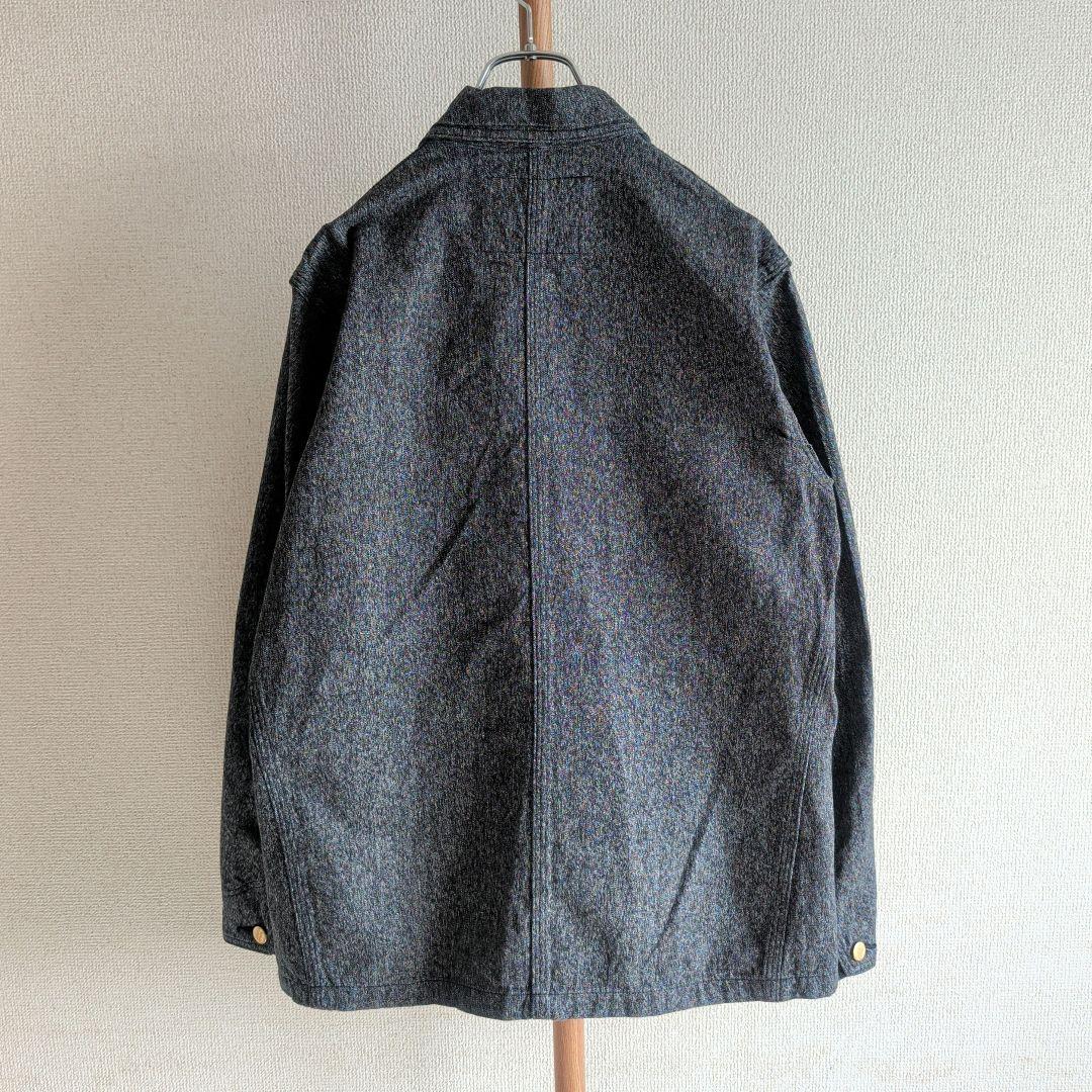 シュガーケーン 9oz. ブラックコバート ワークコート カバーオール M