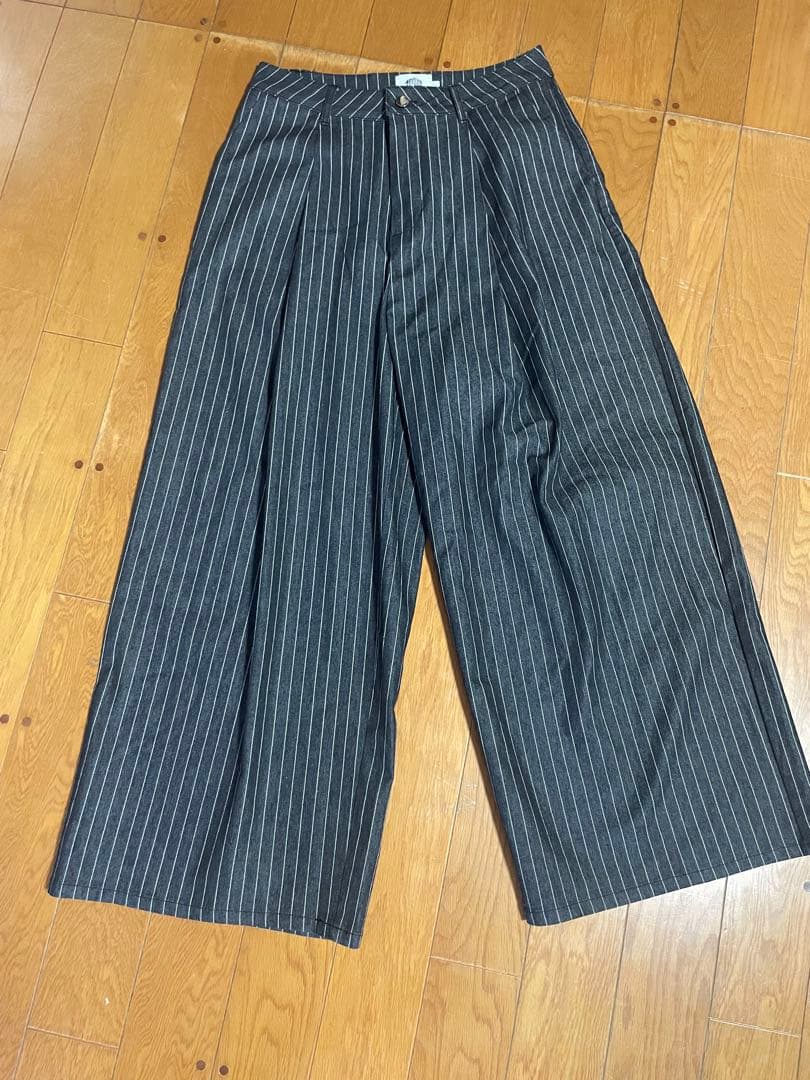 traum stripe denim pants 完売品