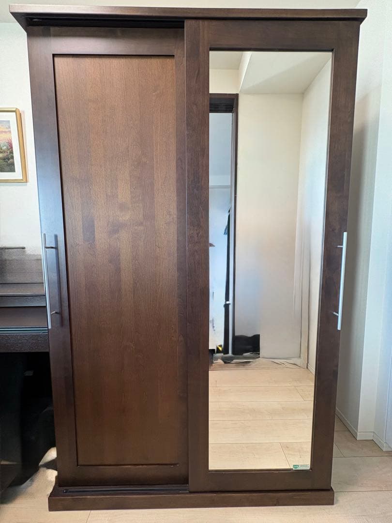 マルヨシ民芸家具 クローゼット　洋服ダンス 天然木　ウレタン樹脂塗装