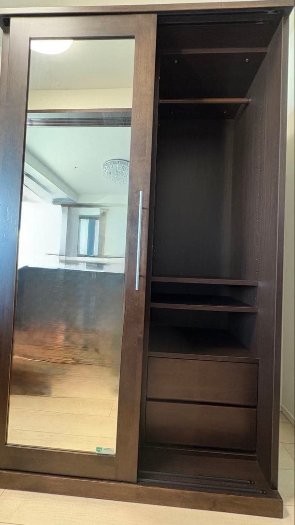 マルヨシ民芸家具 クローゼット　洋服ダンス 天然木　ウレタン樹脂塗装